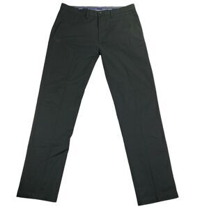 Haggar Mens Premium Comfort Khaki Slim Fit Dress Pants Black 36x34